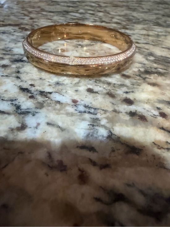 Michael Kors Collection Jewelry - Michael Kors two sided rhinestone Rose Gold-Tone Pavé Bangle Bracelet